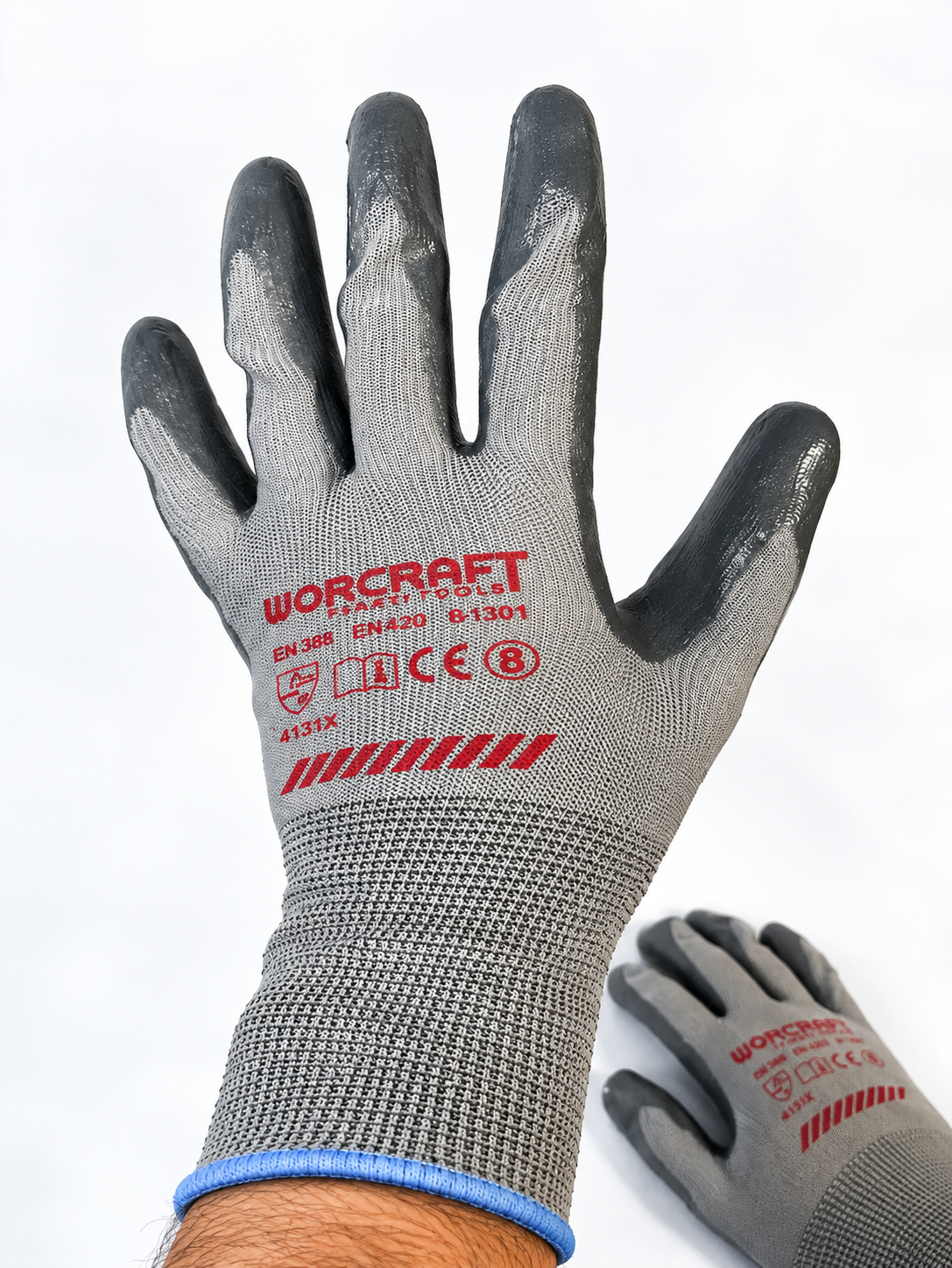 Worcraft Nitrile coated polyester blend work gloves