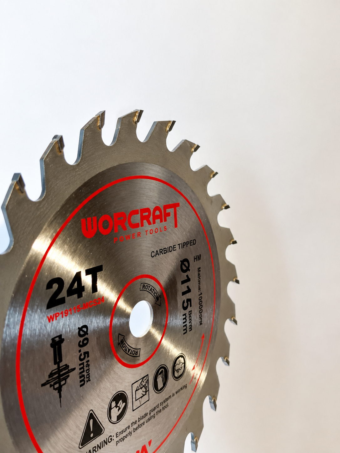 WorCraft 4-1/2 in TCT Blade — Mini Circular Saw, 24T/36T