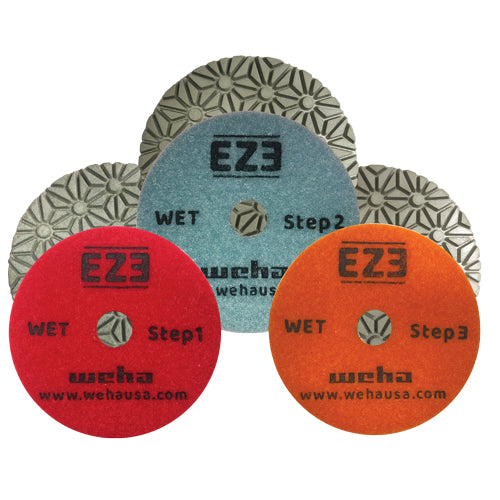Weha EZ3 3 Step Diamond Polishing Pads | Detail View | ceramic | Pro Tool Haus