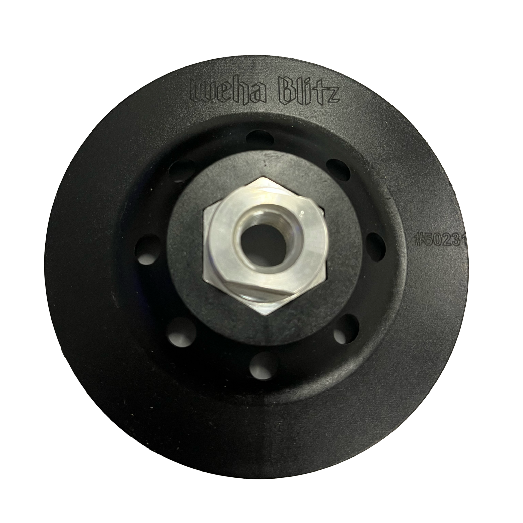 Weha Blitz Cluster Cupwheel 50/60 Grit | Application View | aggressive grinding | Pro Tool Haus