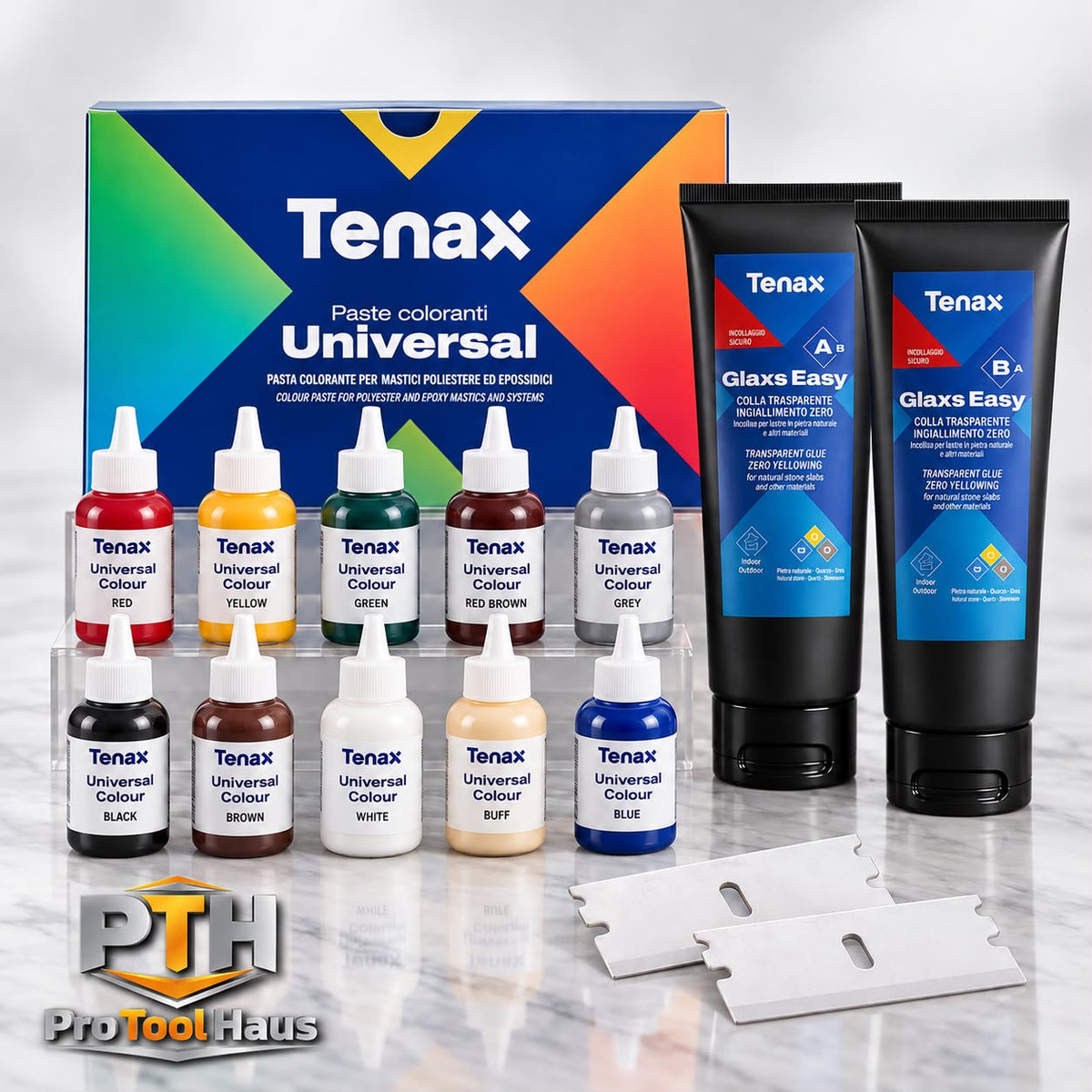 Seam & Fill Bundle – TENAX Universal Colour + Glaxs Easy