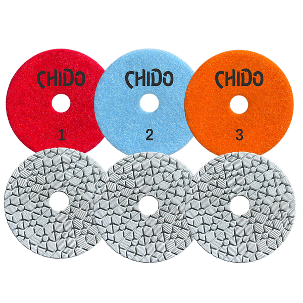 Tenax USA Chido 4" 3 Step Polishing Pads | ceramic | Pro Tool Haus