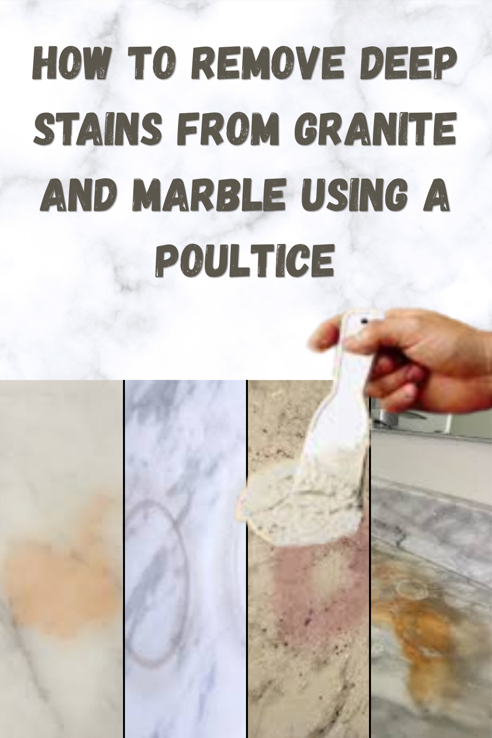 How to Remove Deep Stains from Granite and Marble Using a Poultice