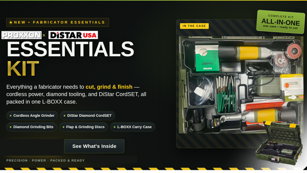 Proxxon Distar Essentials Kits, beginner tile fabricator installer blades and tools kit