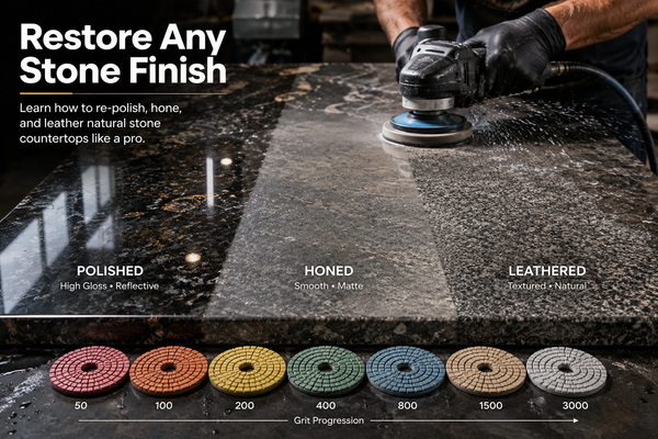 How to Re-Polish, Hone, and Leather Stone Countertops: A Step-by-Step Guide