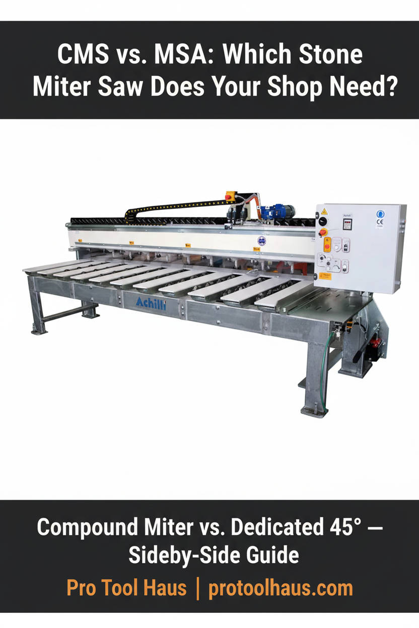 CMS vs MSA: Which Stone Miter Saw Does Your Shop Need?