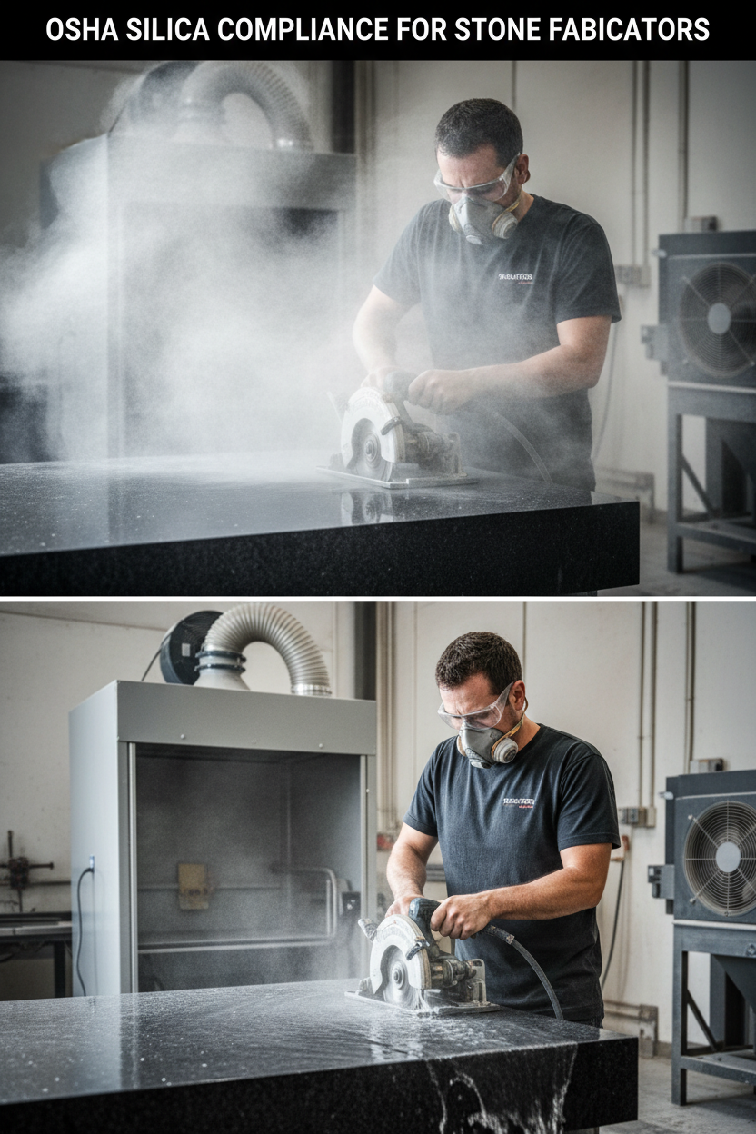 OSHA Silica Dust Compliance for Stone Fabricators: What You Need to Know