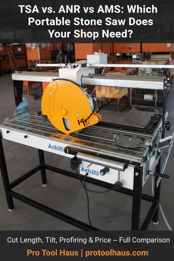 TSA vs ANR vs AMS: Which Portable Stone Saw Does Your Shop Need?