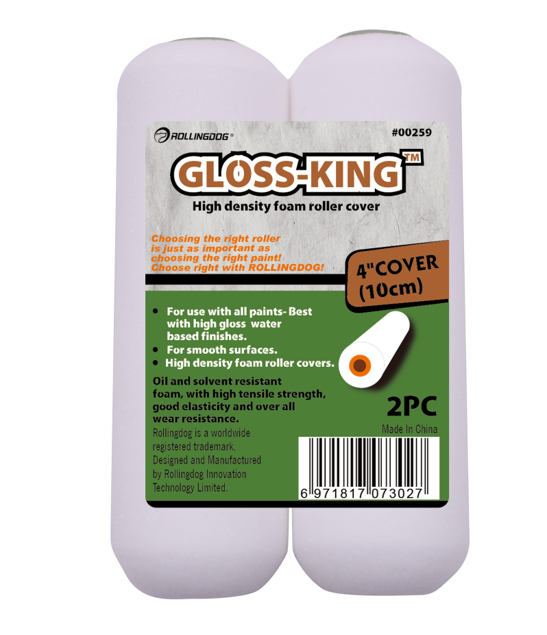4-inch high density foam roller covers for smooth gloss painting