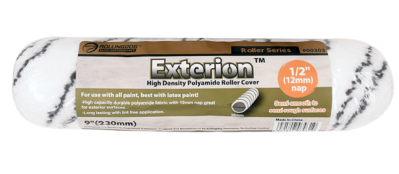 00303-9" THE BOXER™ high density polyamide roller cover with 1/2" nap