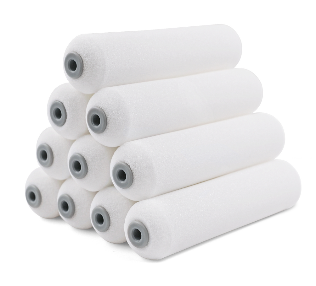 00451 6" GLOSS-KING™ high density foam mini roller covers 10 pack