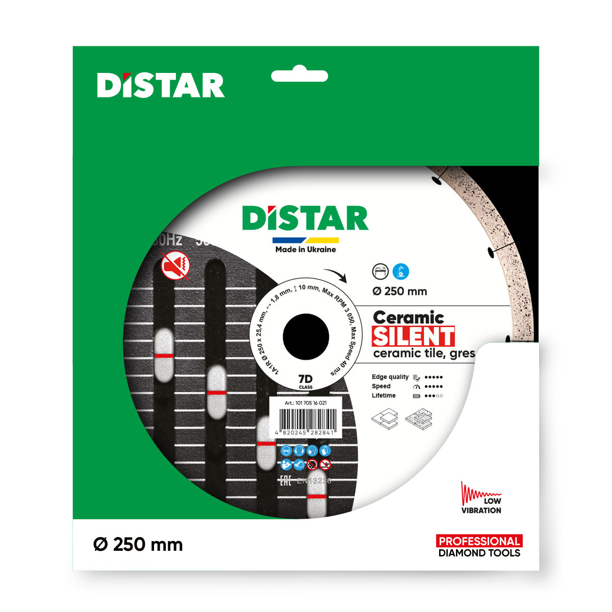 DISTAR Ceramic Silent diamond blade for porcelain gres in 8 to 10 inch sizes