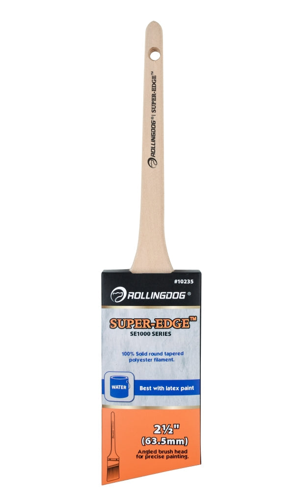 10235-2.5" SUPER-EDGE™ angular paint brush with stainless steel ferrule and polyester filaments