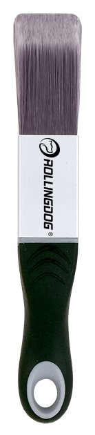 10592-10592-DETAIL PRO™ square detail brush with 22mm head, aluminum ferrule, and ergonomic rubber handle