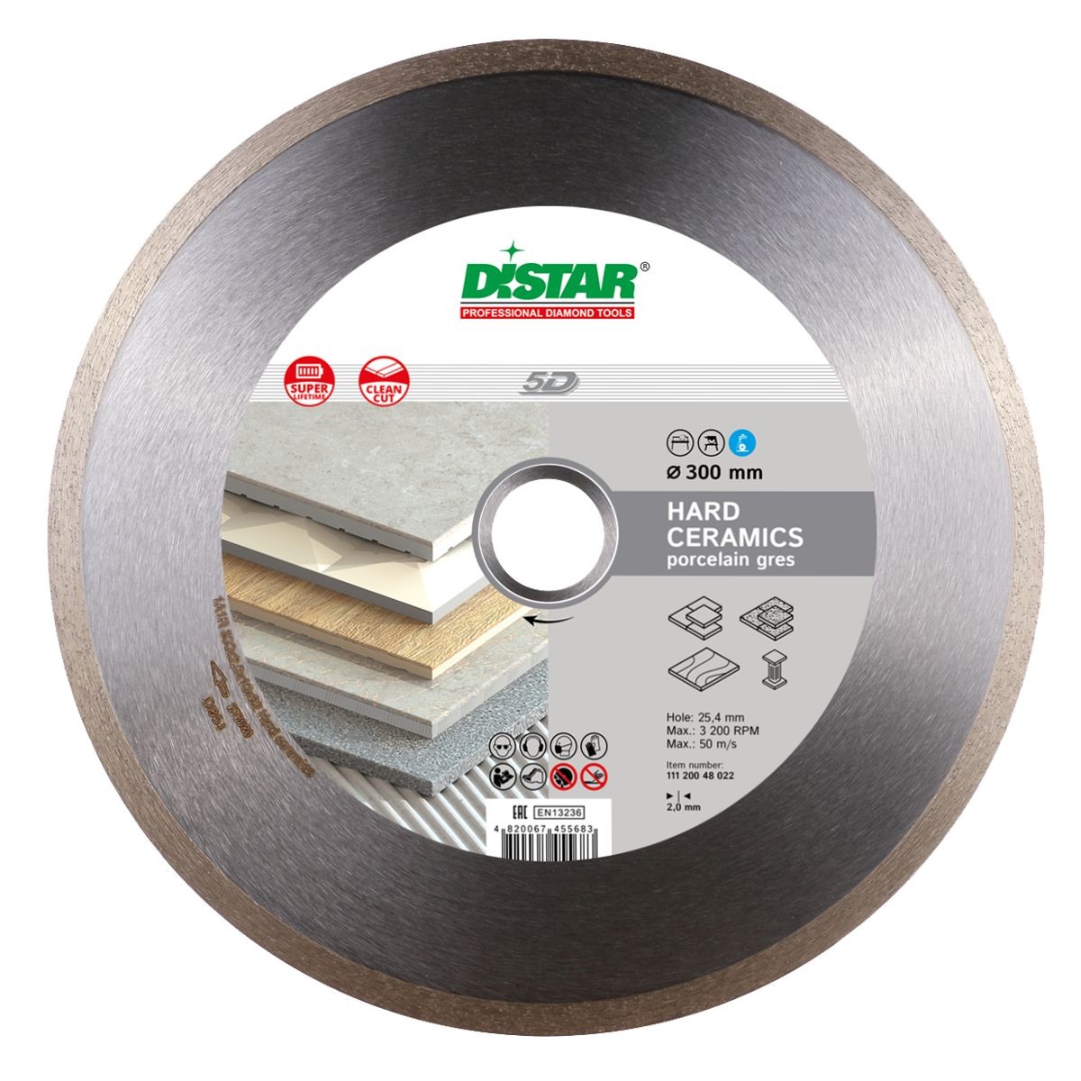 Diamond cutting wheel with Destar branding on a white background