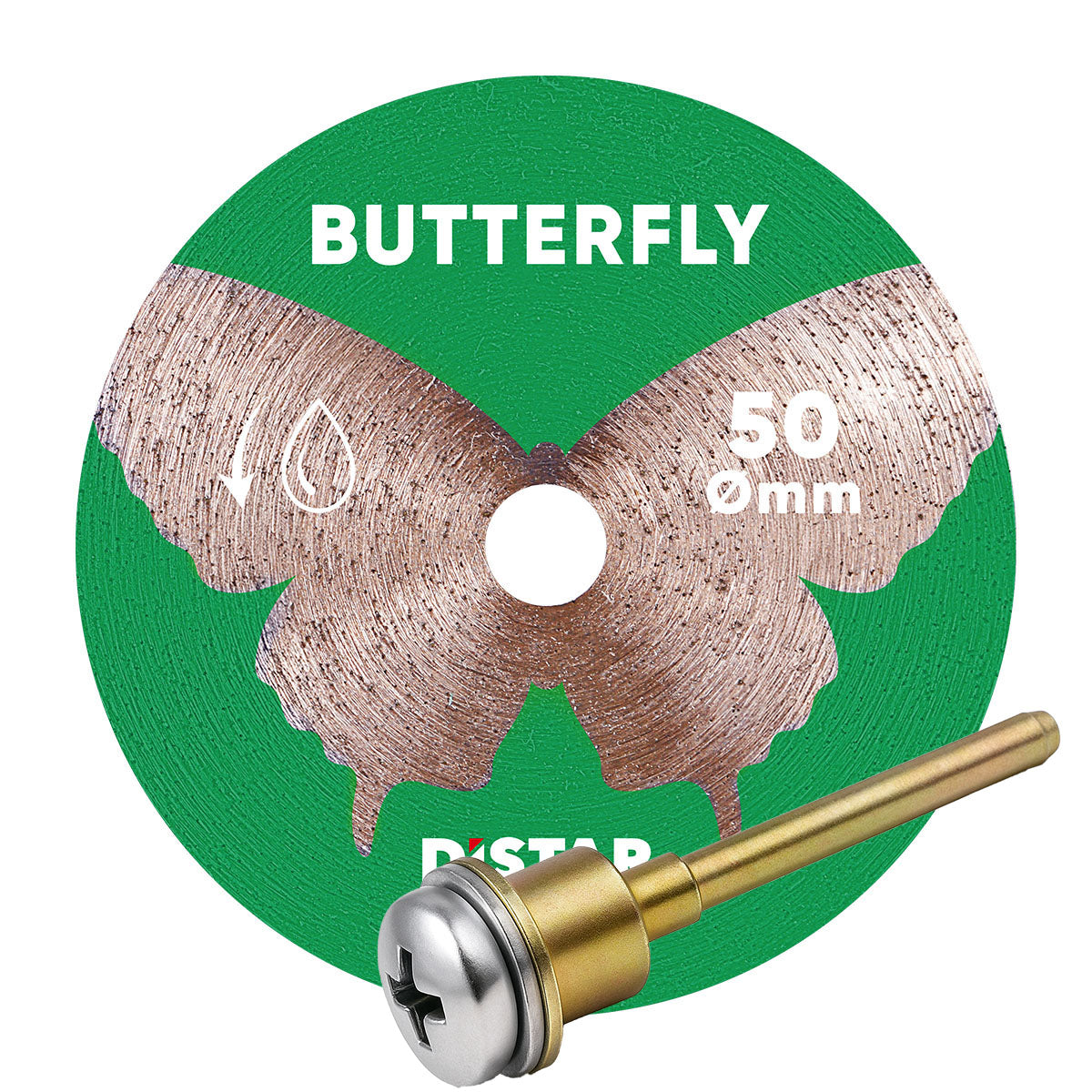 Butterfly 45-50mm Diamond Blade for Ceramic & Porcelain – package contents