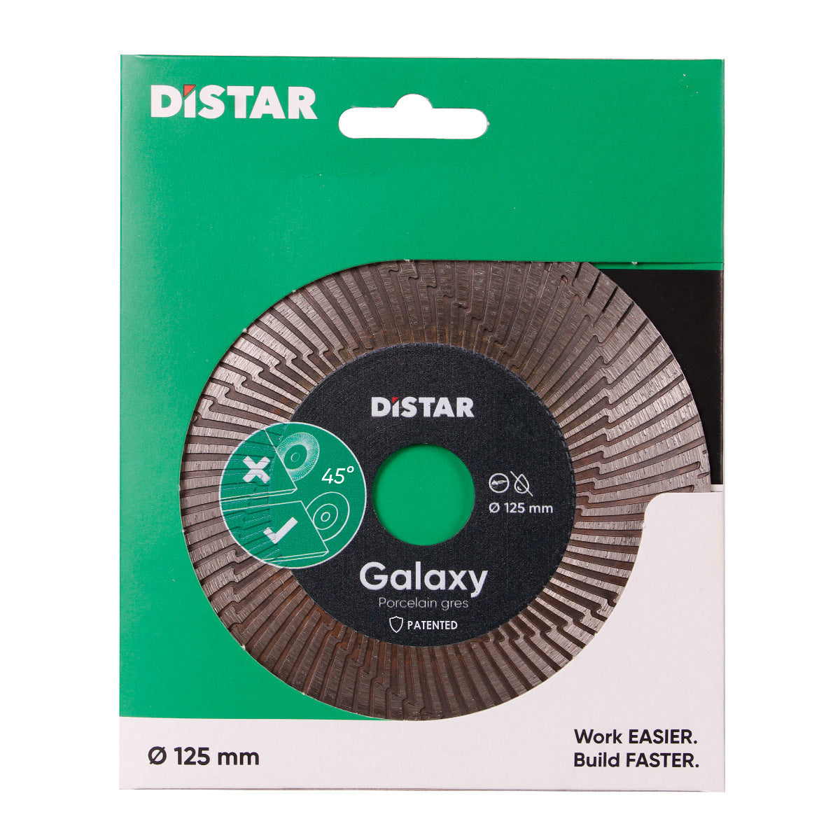 Distar Galaxy diamond wheel packaging on a white background