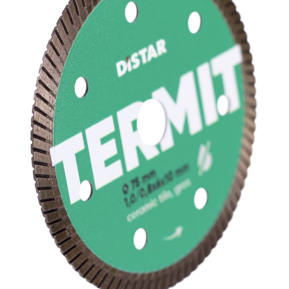 Close-up of Termit 3 inch turbo rim diamond blade with thin 1 mm edge
