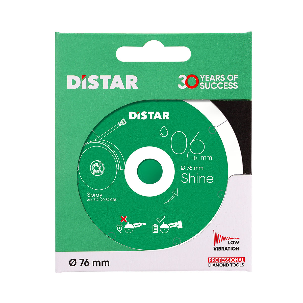 DISTAR Shine 3", 4" & 5" | Ultra-Thin Diamond Blade for Porcelain Tile