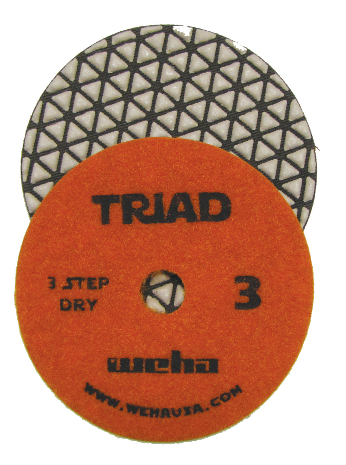 Weha Triad Dry 3 Step Polishing Pads | Close-up Detail | diamond polishing pad | Pro Tool Haus