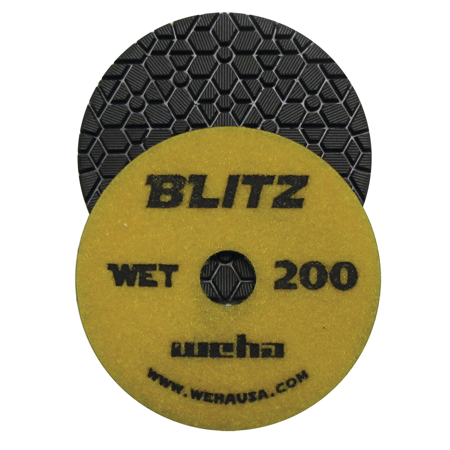 Weha 4" BLITZ 7 Step Diamond Polishing Pads | Close-up Detail | 7 step diamond pads | Pro Tool Haus
