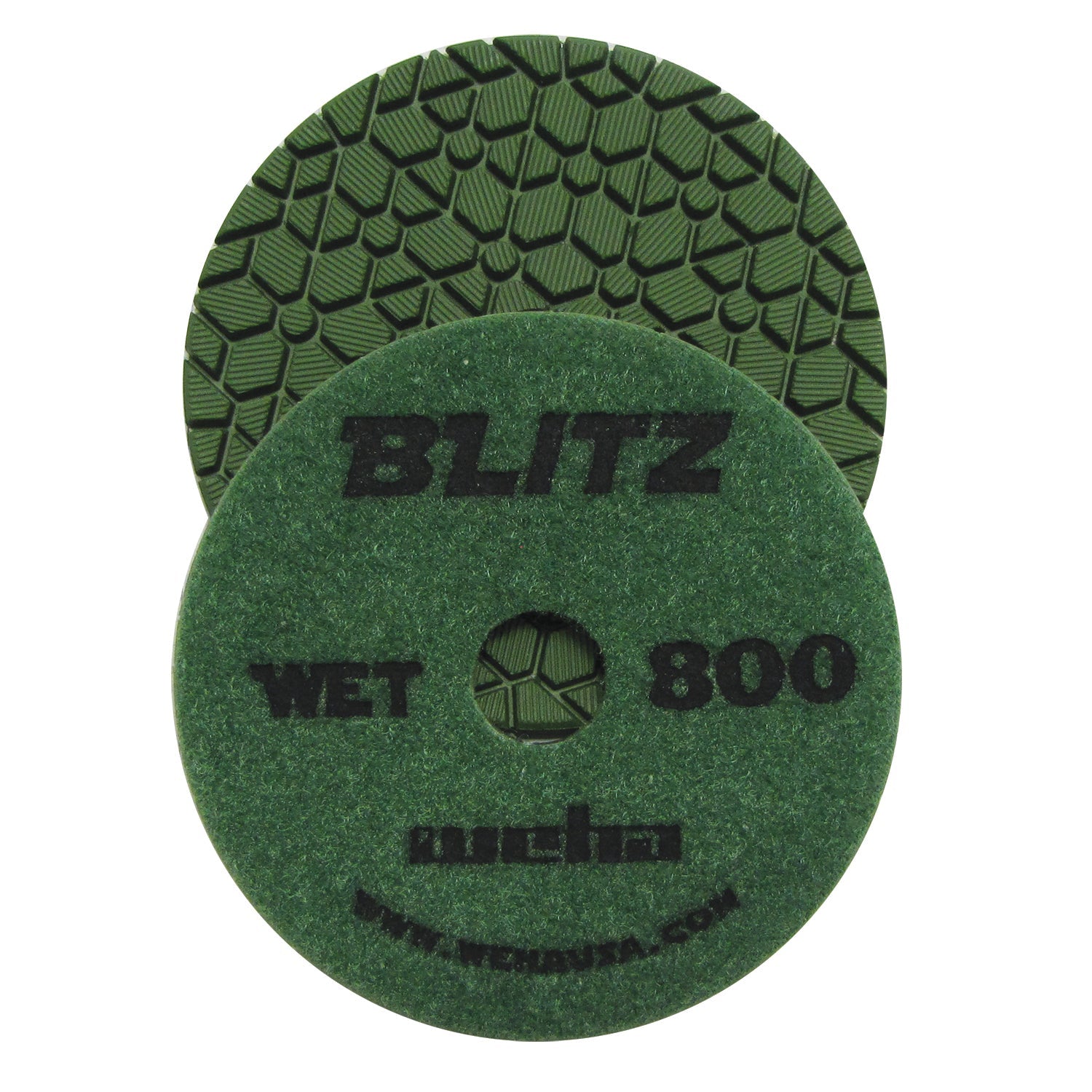 Weha 4" BLITZ 7 Step Diamond Polishing Pads | In-Use View | 7 step diamond pads | Pro Tool Haus