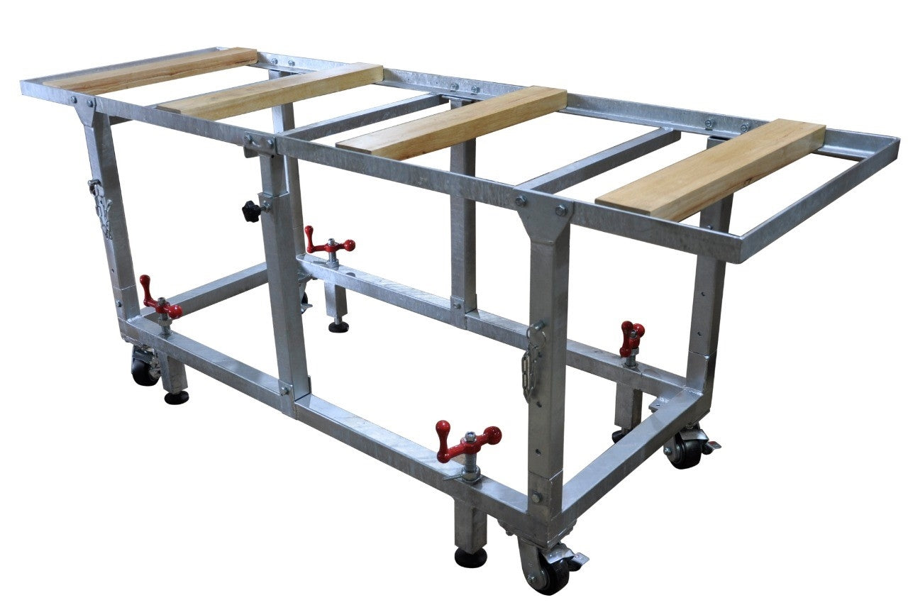 Weha 27" Adjustable Height Galvanized Fabrication Work Table | adjustable | Pro Tool Haus