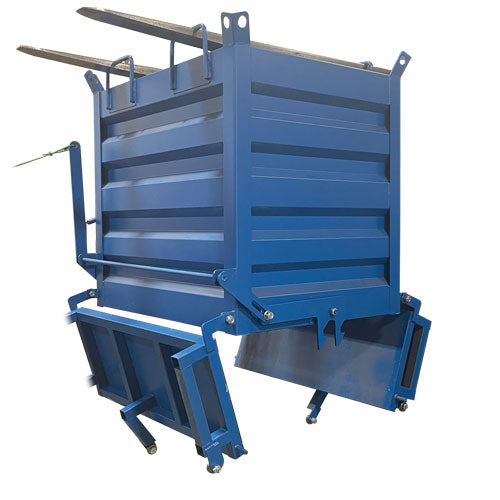 Weha Blue Waste Container 1 Ton Capacity | Detail View | dumpster | Pro Tool Haus