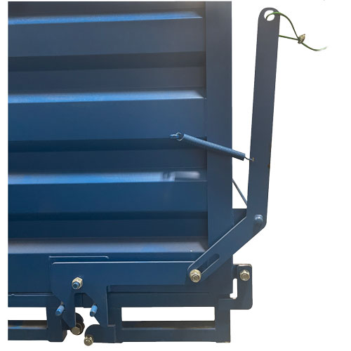 Weha Blue Waste Container 1 Ton Capacity | Close-up Detail | dumpster | Pro Tool Haus