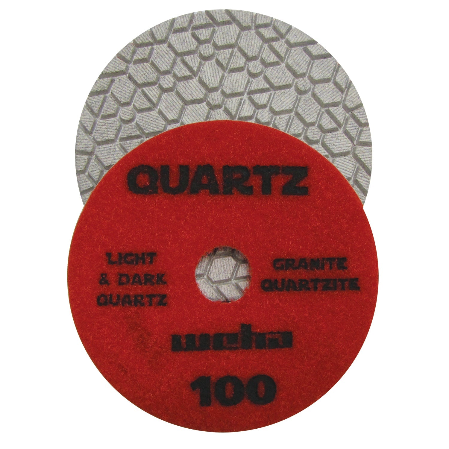 Weha 4" 7 Step Quartz Diamond Polishing Pads | Application View | ceramic | Pro Tool Haus