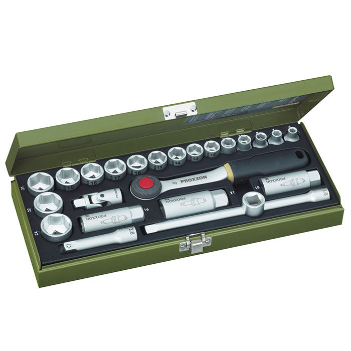 Proxxon 24-piece compact socket set with 3/8" ratchet | proxxon socket set | Pro Tool Haus