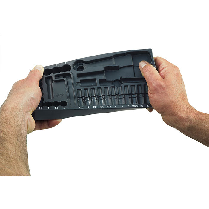 Proxxon 36-piece set of sockets and bit sockets for inch sizes | Application View | proxxon socket set | Pro Tool Haus