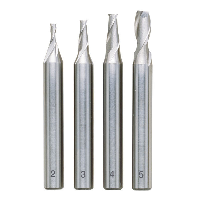 Proxxon 4 piece milling cutter set (2, 3, 4 and 5 mm) | Pro Tool Haus