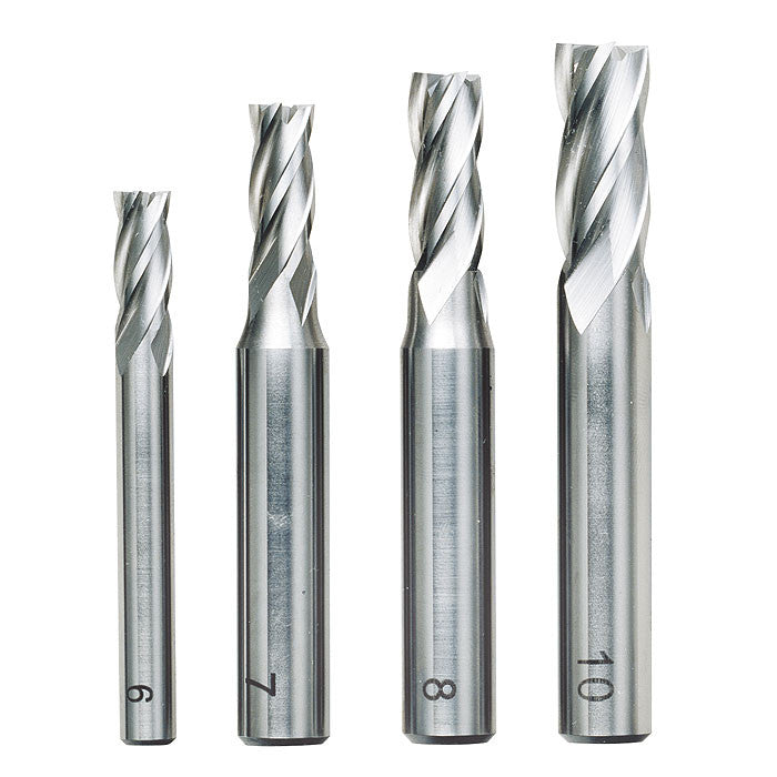Proxxon 4 piece milling cutter set (6, 7, 8 and 10 mm) | Pro Tool Haus