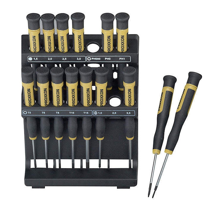 Proxxon MICRO Screwdrivers, 15 pcs. with holder | Pro Tool Haus