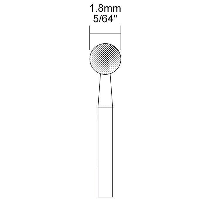 Proxxon Diamond bur, sphere Ø 5/64", 2 pcs. | Detail View | Pro Tool Haus