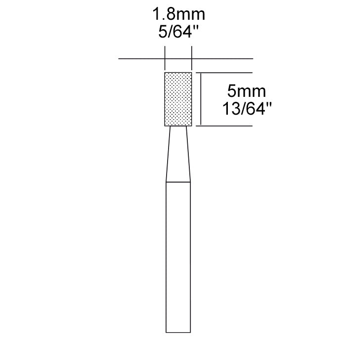 Proxxon Diamond bur, cylinder Ø 5/64" x 13/64" | Detail View | Pro Tool Haus