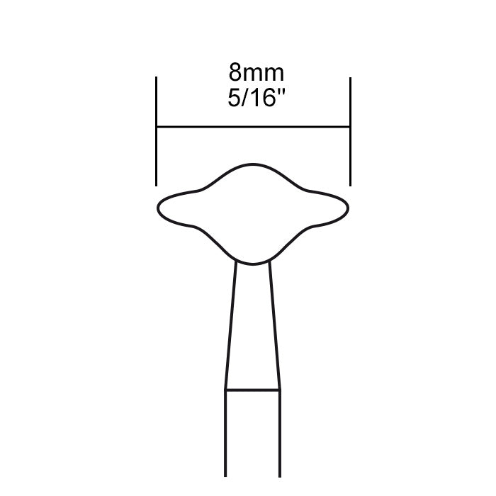 Proxxon Silicon carbide mounted points 2 pcs., knife-edge wheel | Detail View | Pro Tool Haus