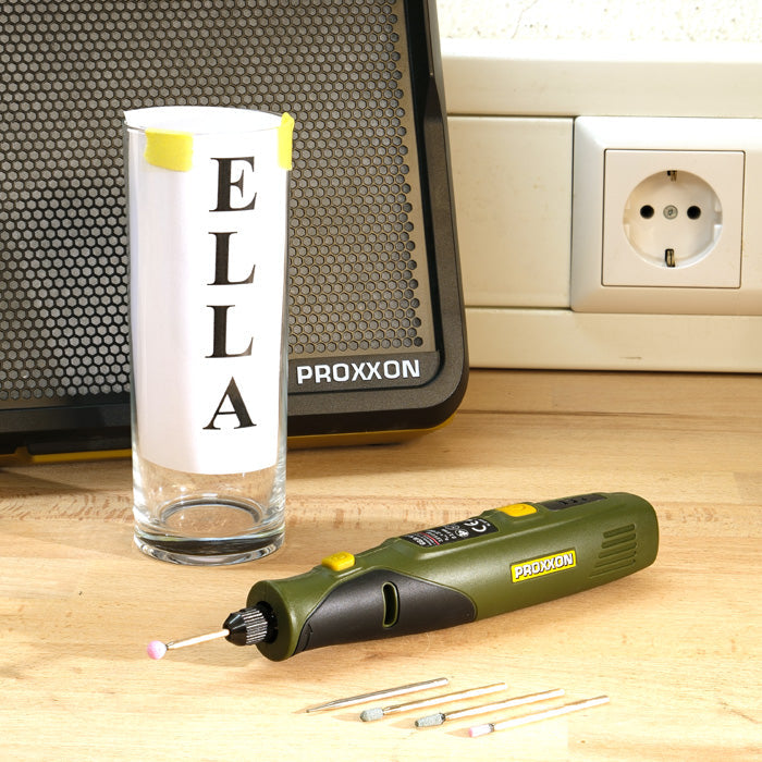Proxxon Engraving Set GG/A — Vibrating Engraver with Accessories & Trial Glass (No. 28640)
