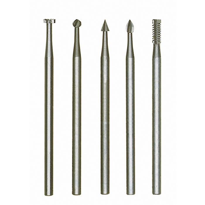 Proxxon Set of Tungsten vanadium precision cutters, 5 pcs., Ø 1/8" + 3/32" | Pro Tool Haus