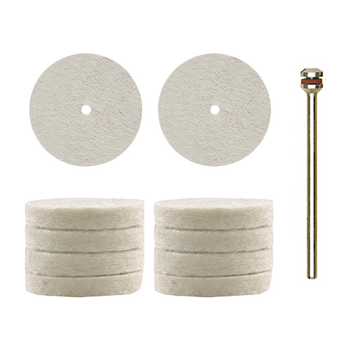 Proxxon Felt polishing wheels, 10 pcs., Ø 7/8" x 5/32" | Pro Tool Haus