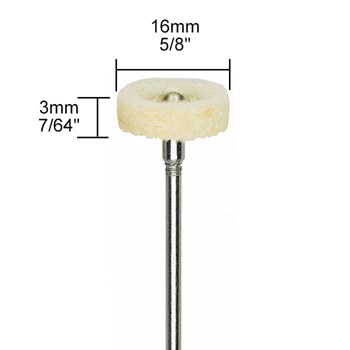 Proxxon Felt polishing bit, disc shape, 2 pcs. | Detail View | Pro Tool Haus