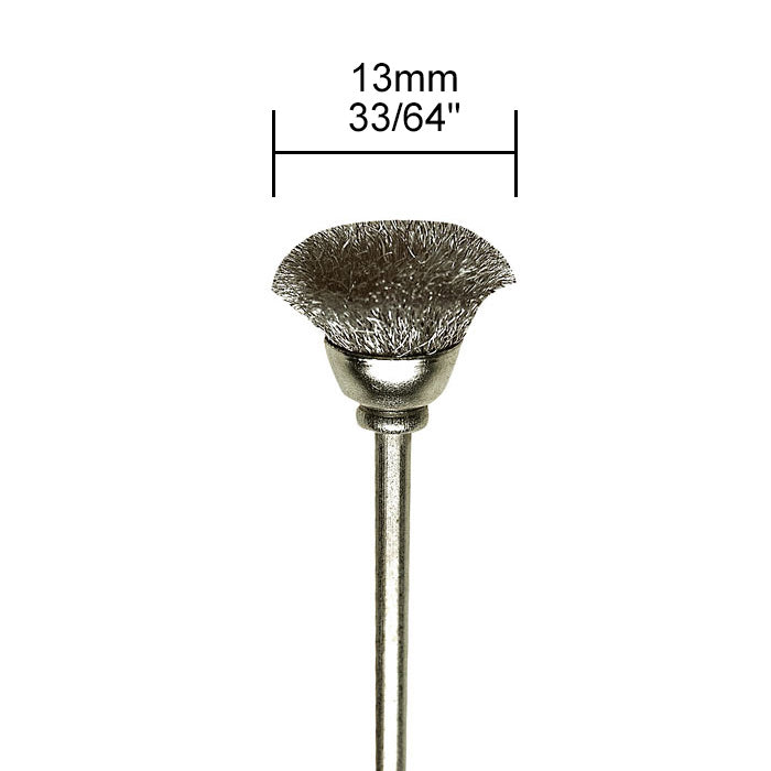 Proxxon Carbon steel cup brushes, 2 pcs., Ø 33/64" | Detail View | Pro Tool Haus