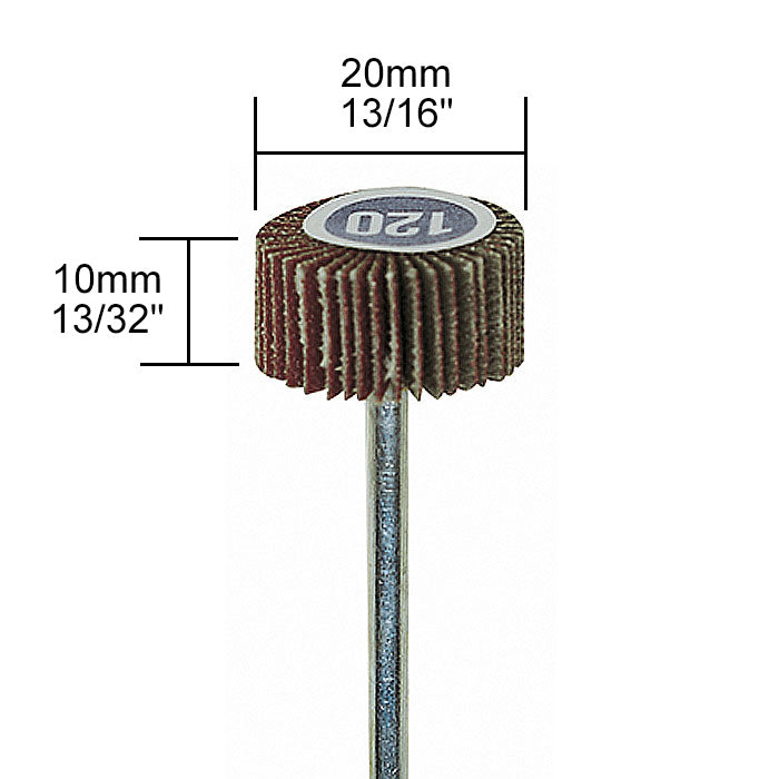 Proxxon Flap wheel, Ø 3/4", 120 grit | Detail View | proxxon sanding | Pro Tool Haus