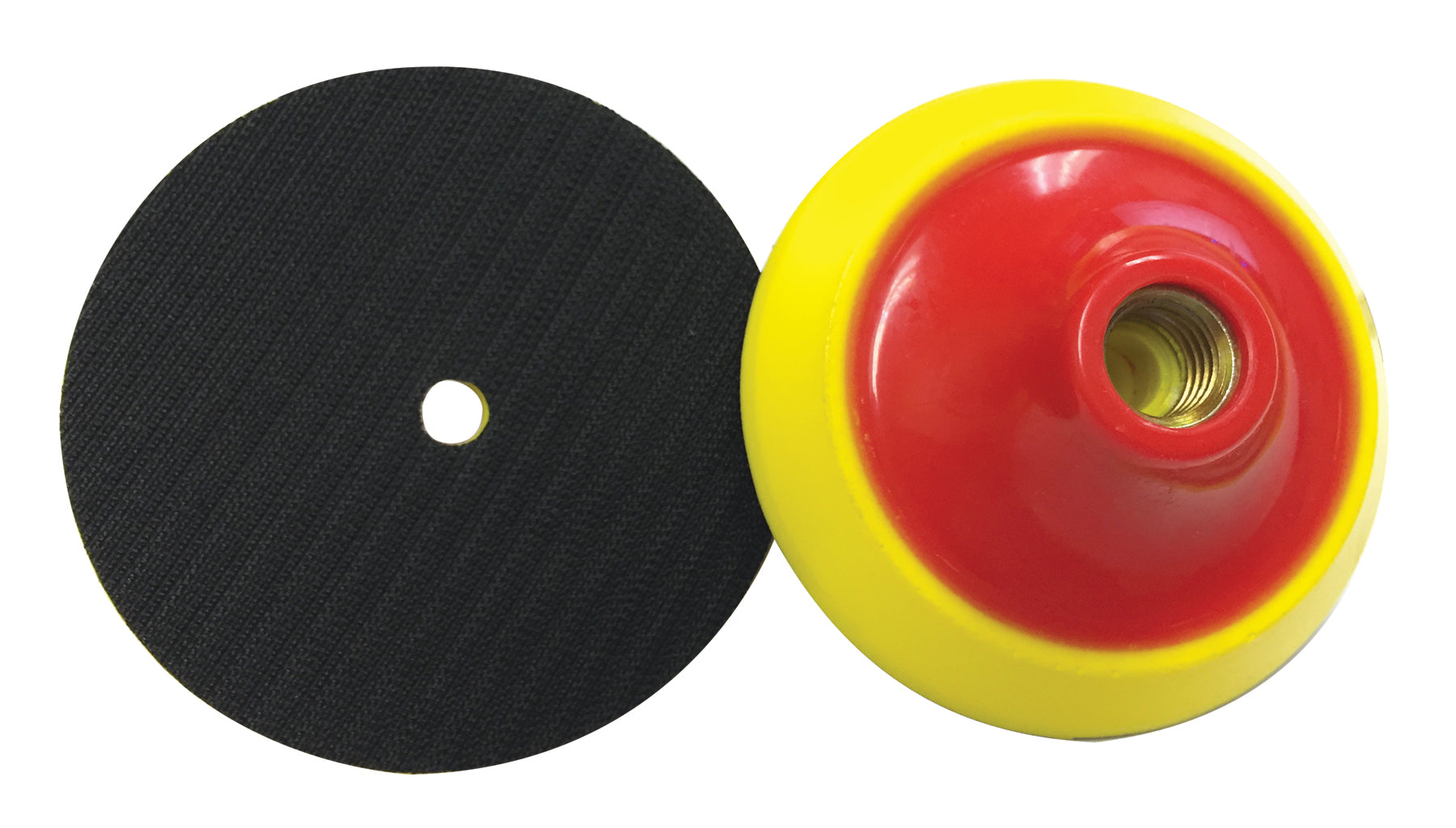 Weha Thick Yellow Foam Hook & Loop Back Up Pad | 4" | Pro Tool Haus
