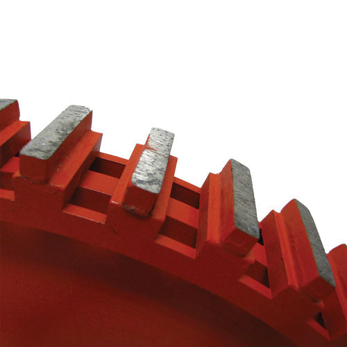 Weha 14" x 1 1/2" BridgeSaw Milling Wheel | Detail View | bridge saw blade | Pro Tool Haus