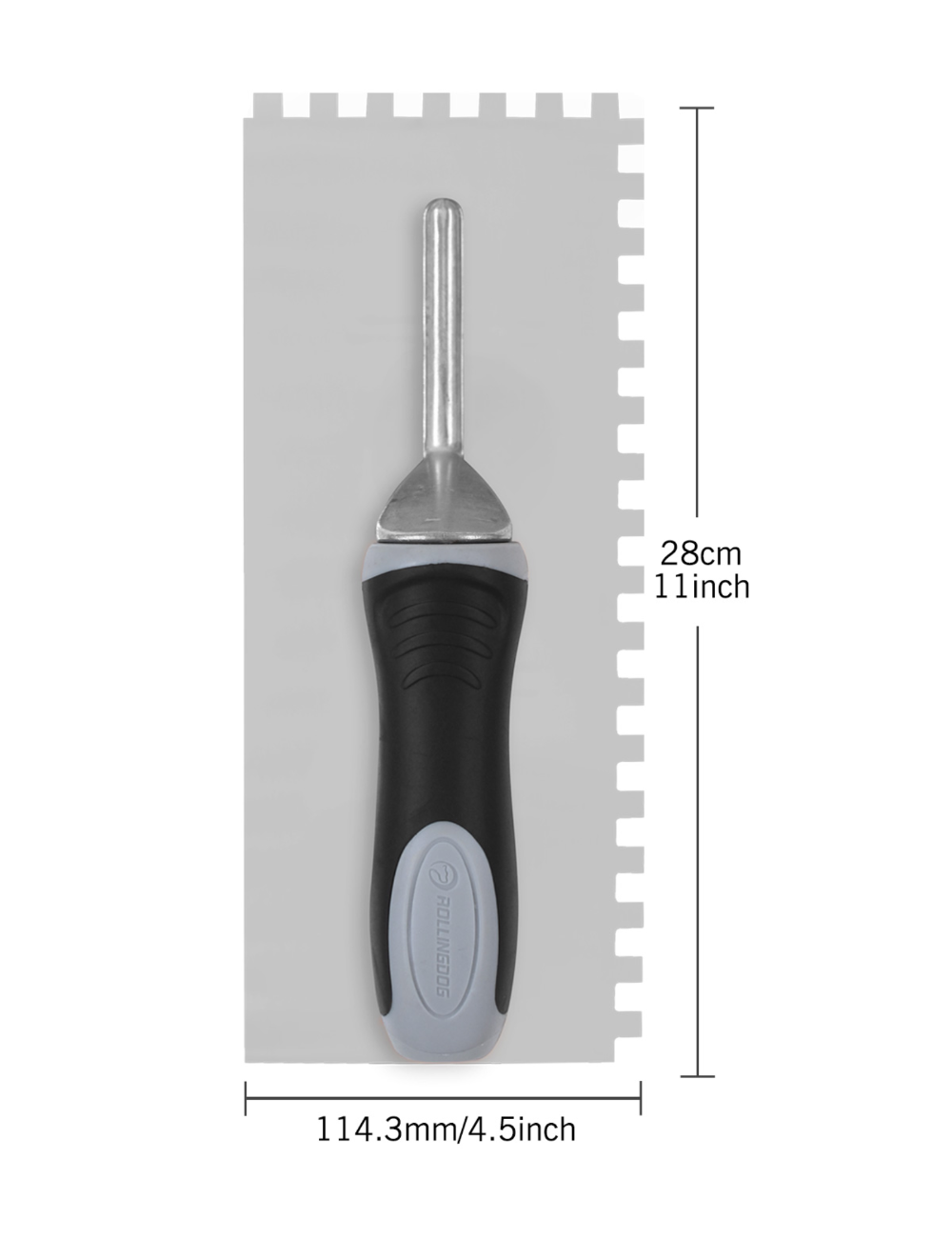 50102-11 inch tiling trowel, square notch trowel, tile adhesive spreader, flooring trowel, stainless steel trowel