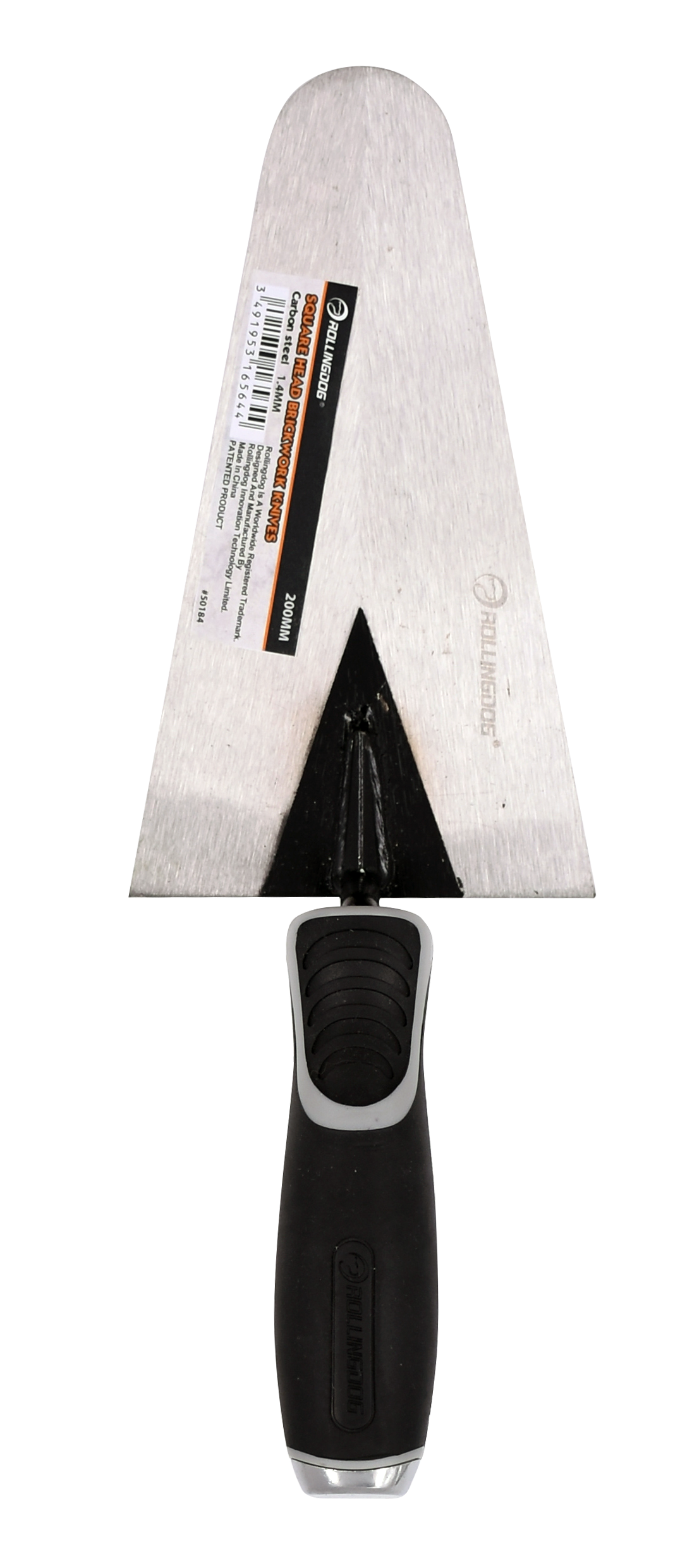 ROLLINGDOG USA 8" Round Point Trowel – Carbon Steel Plaster Mixing & Spreading Tool | Pro Tool Haus