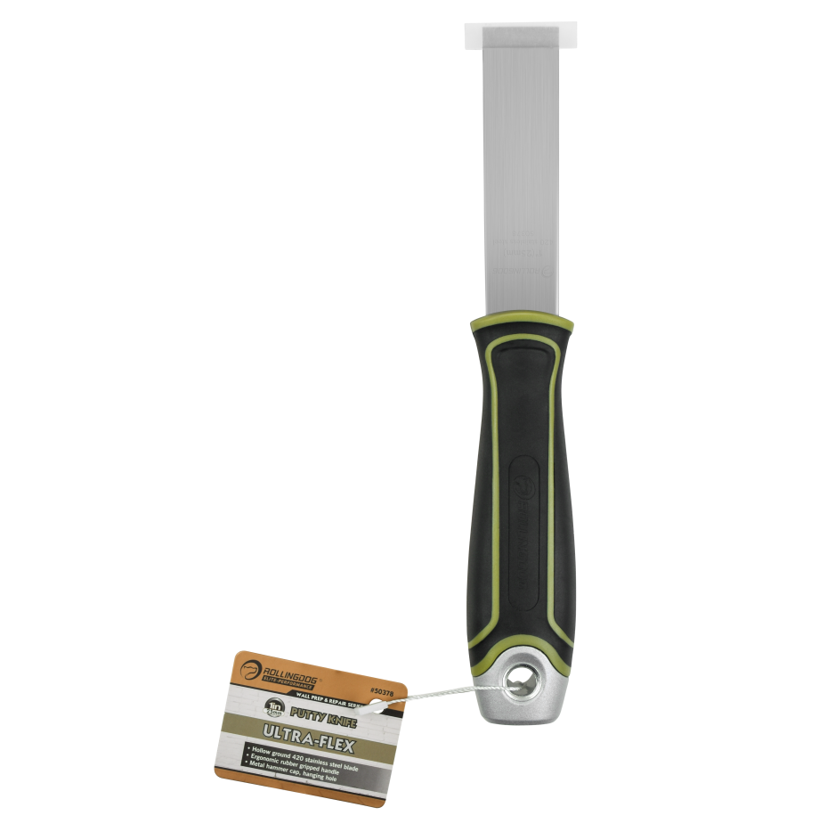 50378 1" Greyhound Series ultra-flex putty knife with stainless steel blade and hammer cap