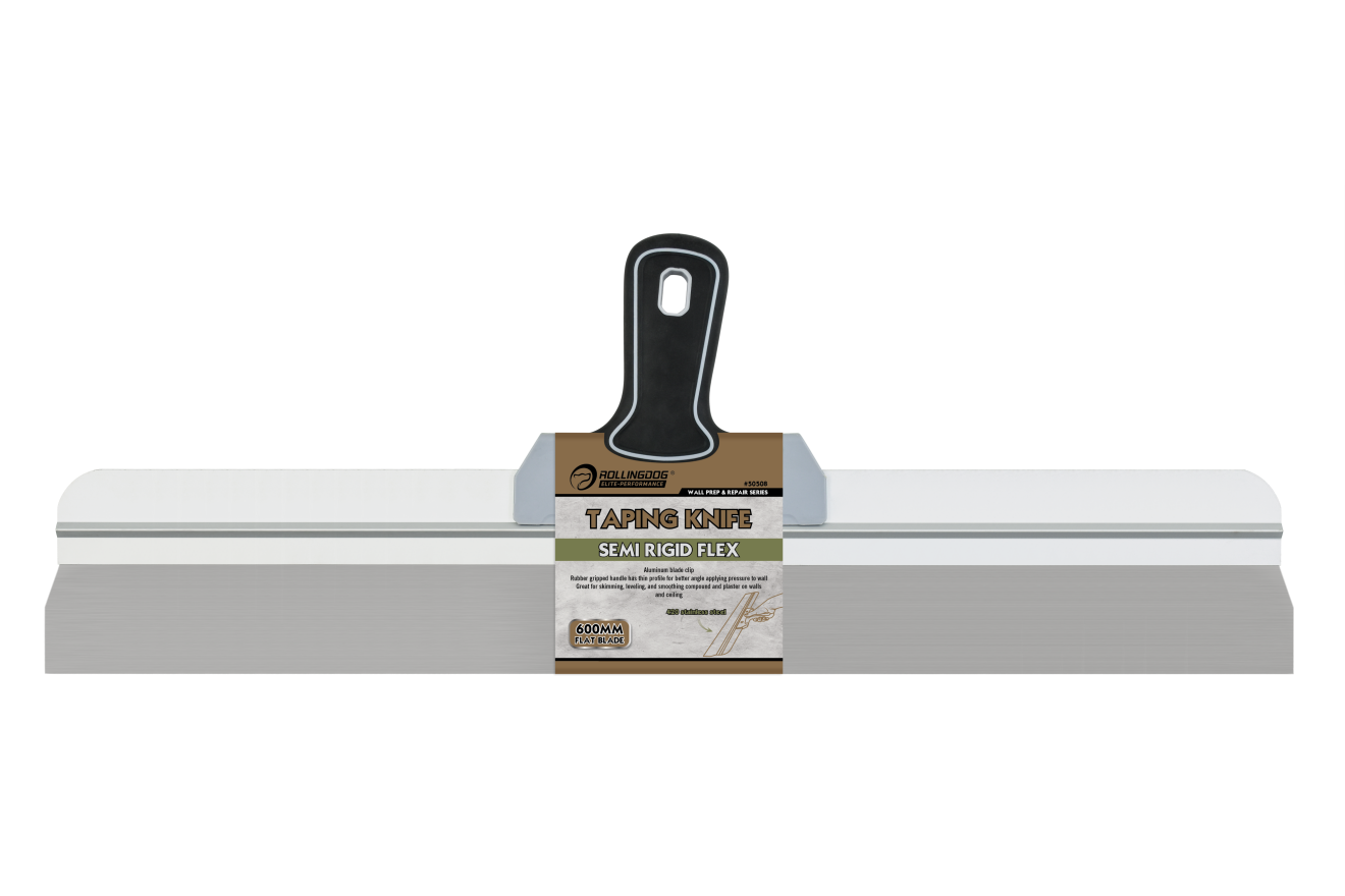 ROLLINGDOG USA Taping Knife - Semi-Rigid 420 Stainless Steel  – Professional Skimming & Joint Knife (Multiple Sizes) | Fea...